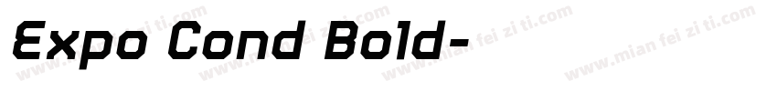 Expo Cond Bold字体转换